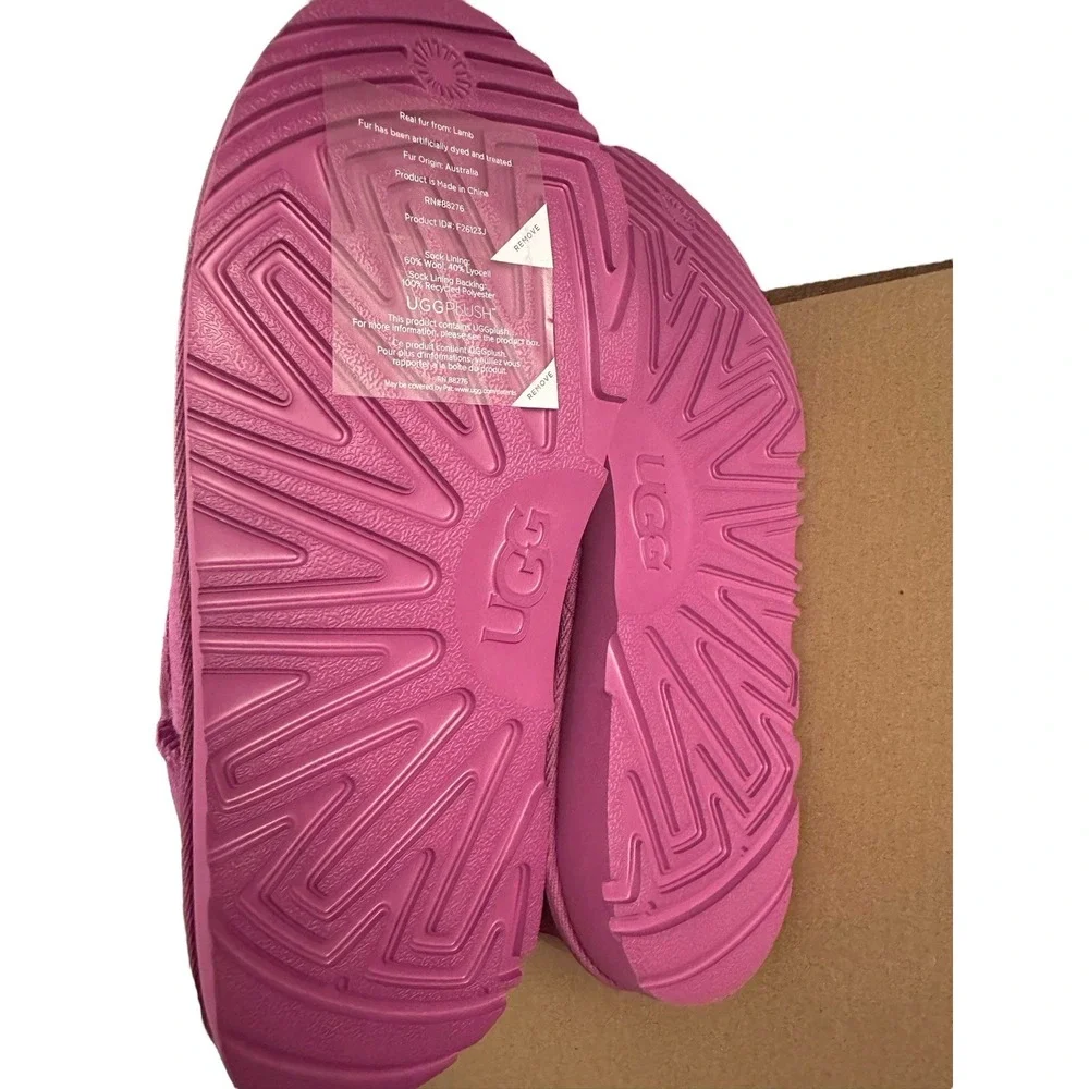UGG Classic‎ Ultra Mini Boots Big Kid Womens Sz 5 EU 37 NEW Mangosteen Pink
